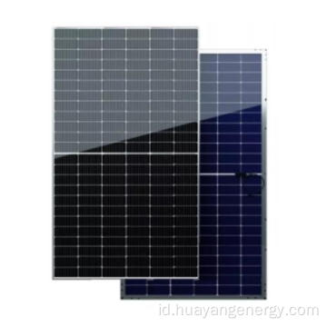 Monocrystalline Silicon Setengah Sel 166mm Panel PV Surya